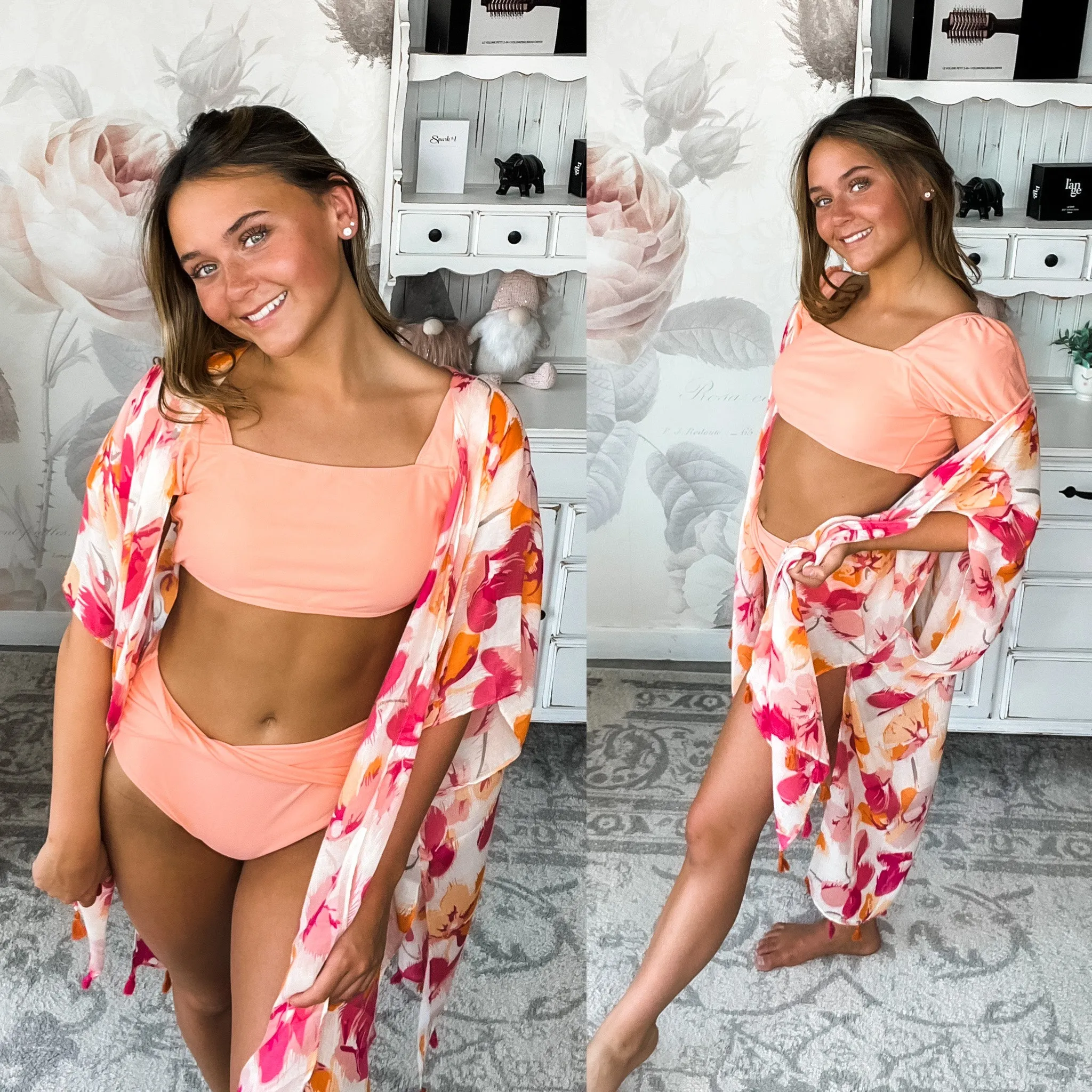 Day at the Pool Swimsuit - Peach