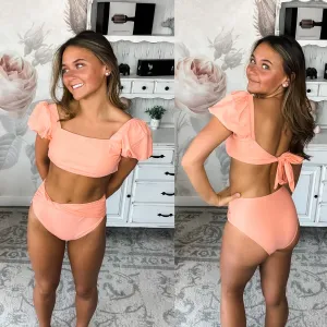 Day at the Pool Swimsuit - Peach