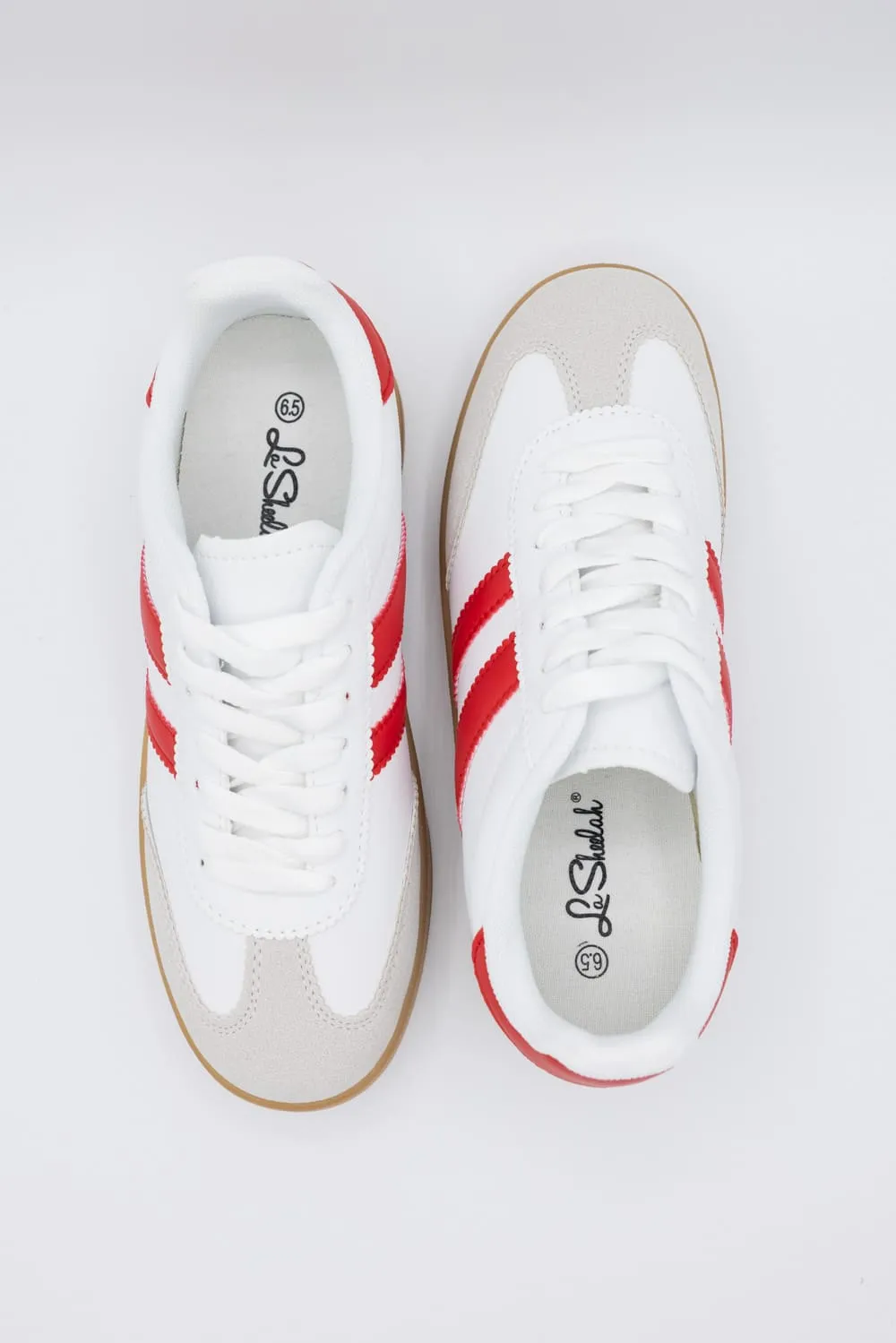 Deer Sneakers for Women in Red/White | FL-DEER-09-WHITE/RED