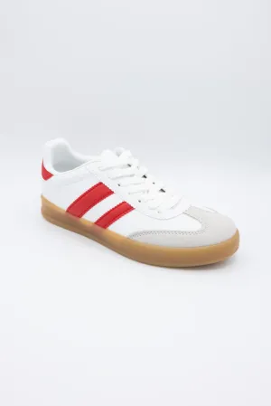 Deer Sneakers for Women in Red/White | FL-DEER-09-WHITE/RED