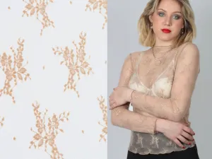 Delicate Lace Nude Sheer Layering Top