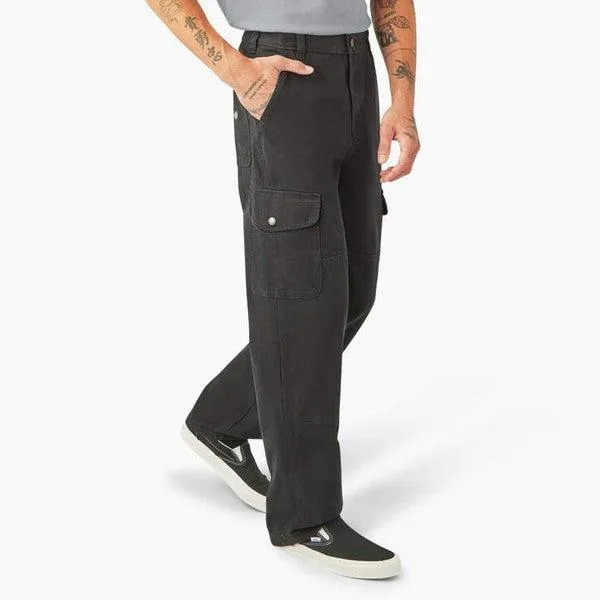 Dickies Relaxed Fit Duck Canvas Cargo Pants - Black
