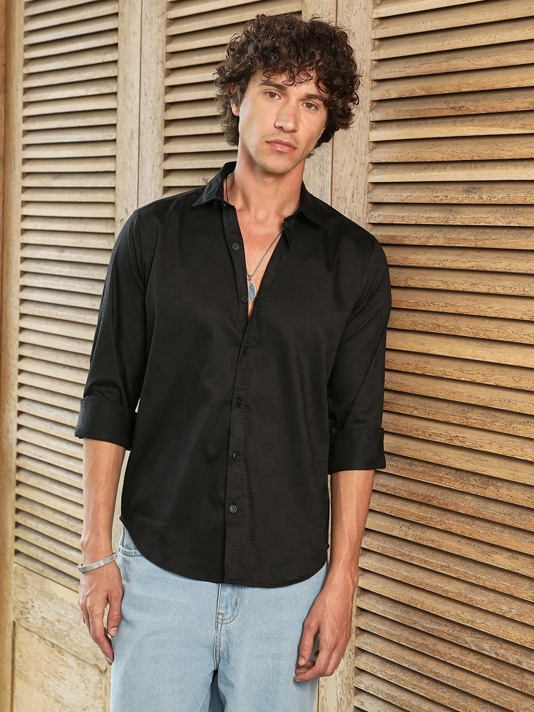 Dotted-Cuboid Shirt