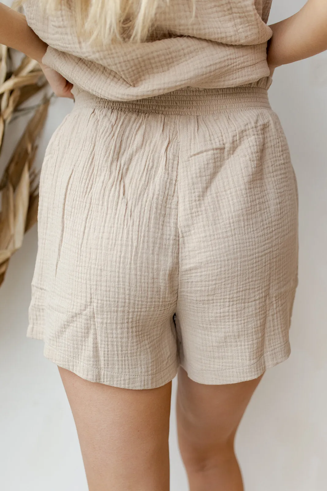 double crinkle shorts