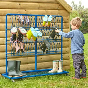 Double Sided Metal Wellie Rack L110 x W40 x H100cm