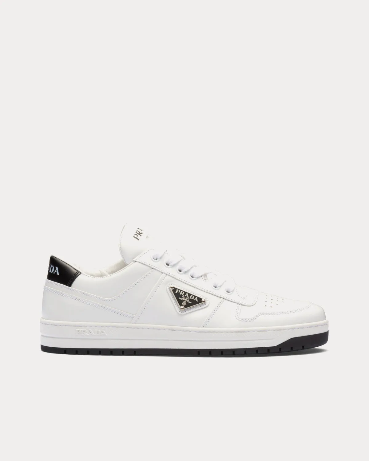 Downtown Perforated Leather White / Black Low Top sneakers