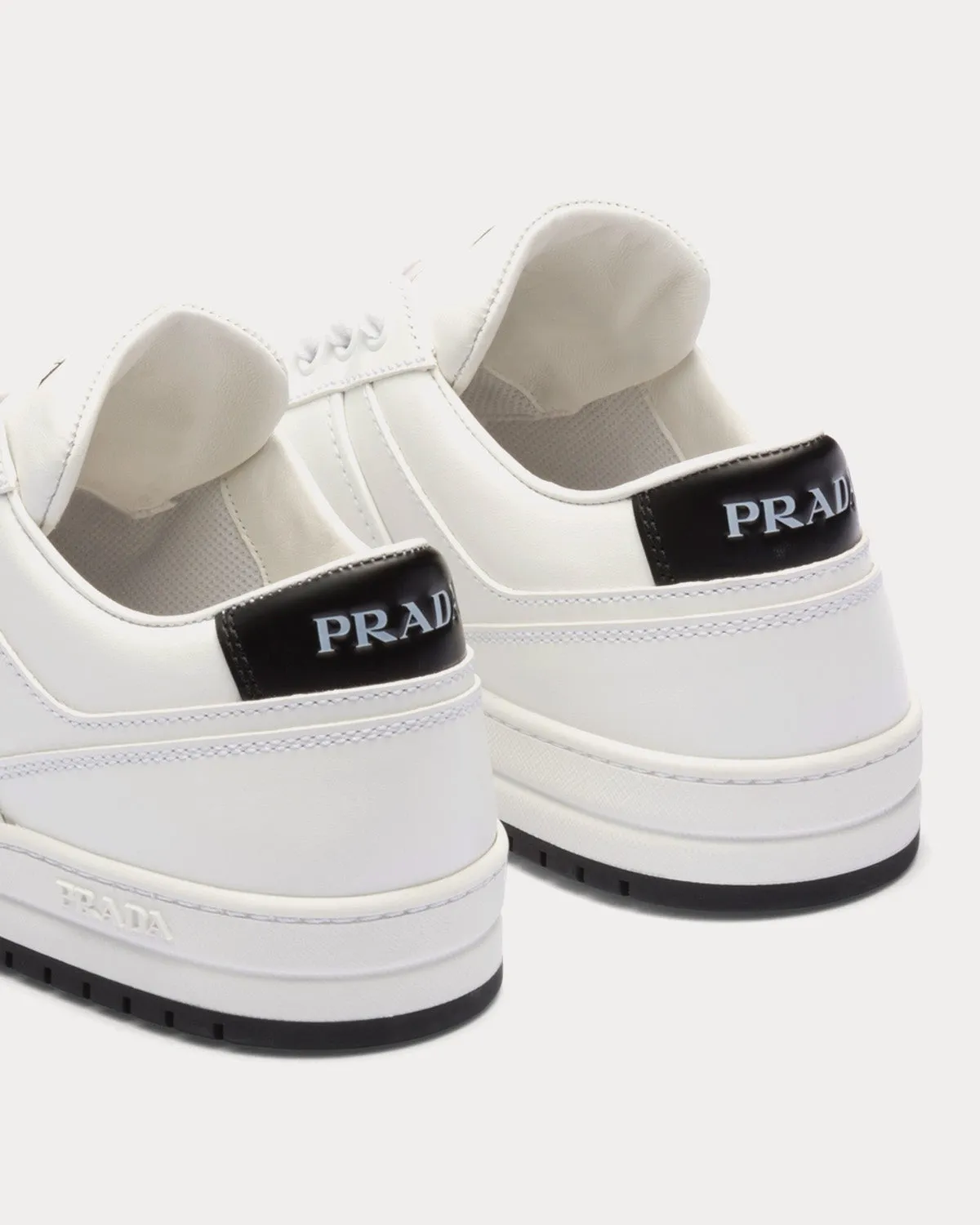 Downtown Perforated Leather White / Black Low Top sneakers