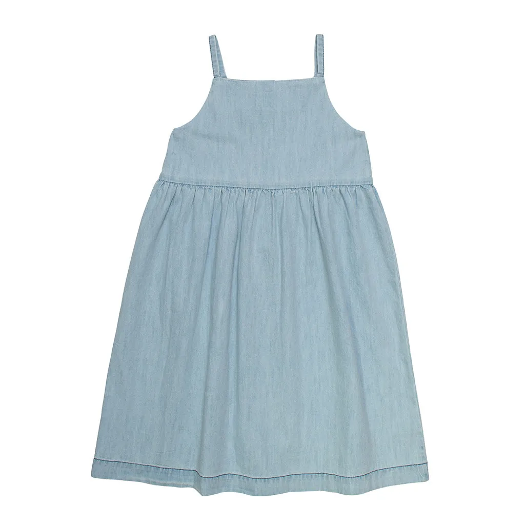 Dress Sun Dansent Pale Bleached Denim