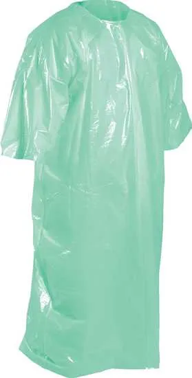 Eagle LDPE 3/4 Open Sleeve Splash Jacket Green-780x1300mm-Carton of 200