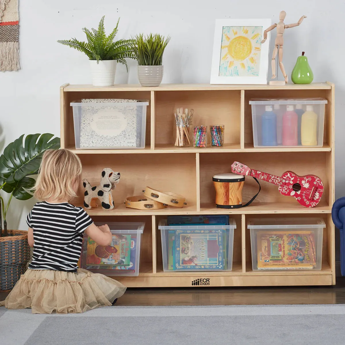 ECR4Kids 8-Compartment Mobile Storage Cabinet 八格移動儲物櫃