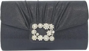 Evening Handbags Women 2025 Sparkly Pleated Clutch Purses Elegant Rhinestone Clutch Wedding Formal Cocktail Party