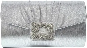Evening Handbags Women 2025 Sparkly Pleated Clutch Purses Elegant Rhinestone Clutch Wedding Formal Cocktail Party