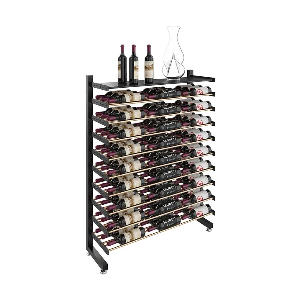 Evolution 81 Bottle Single-Sided Shelf Display Rack