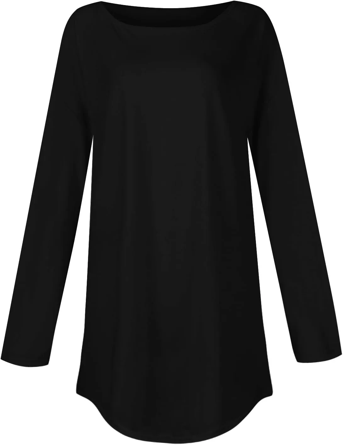 Fall Tops for Women Long Sleeve Round Neck Shirts Basic Tee Casual Top Fall Trendy Tunic Outfits Fitted T Shirts