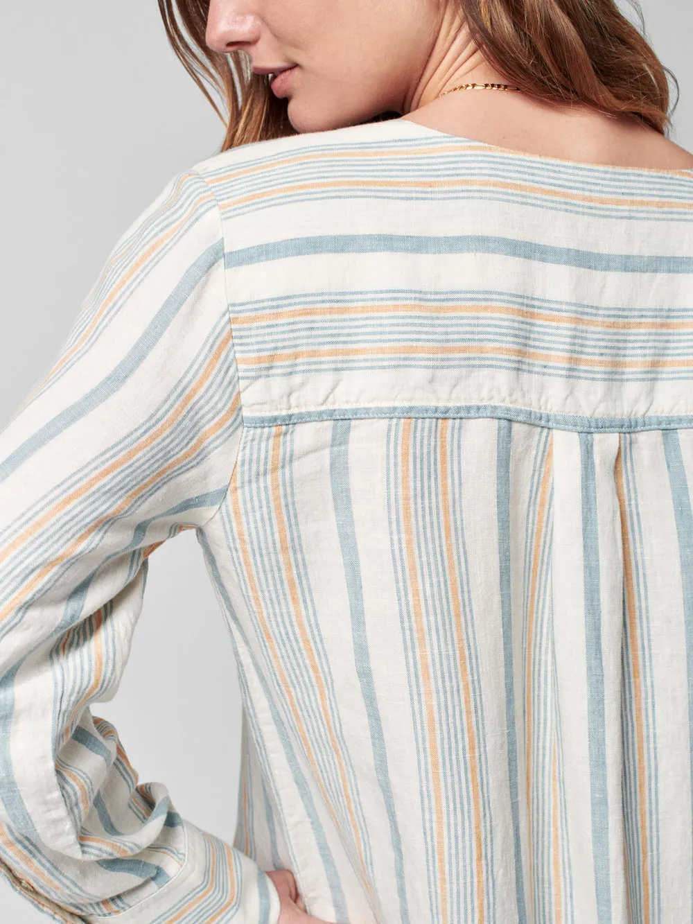FINAL SALE - Faherty Beach Days Tunic in Luciano Stripe
