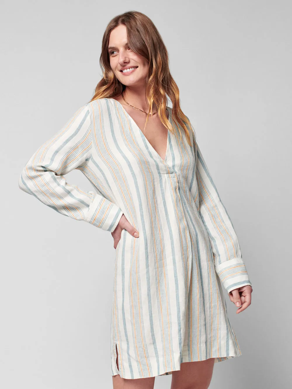 FINAL SALE - Faherty Beach Days Tunic in Luciano Stripe