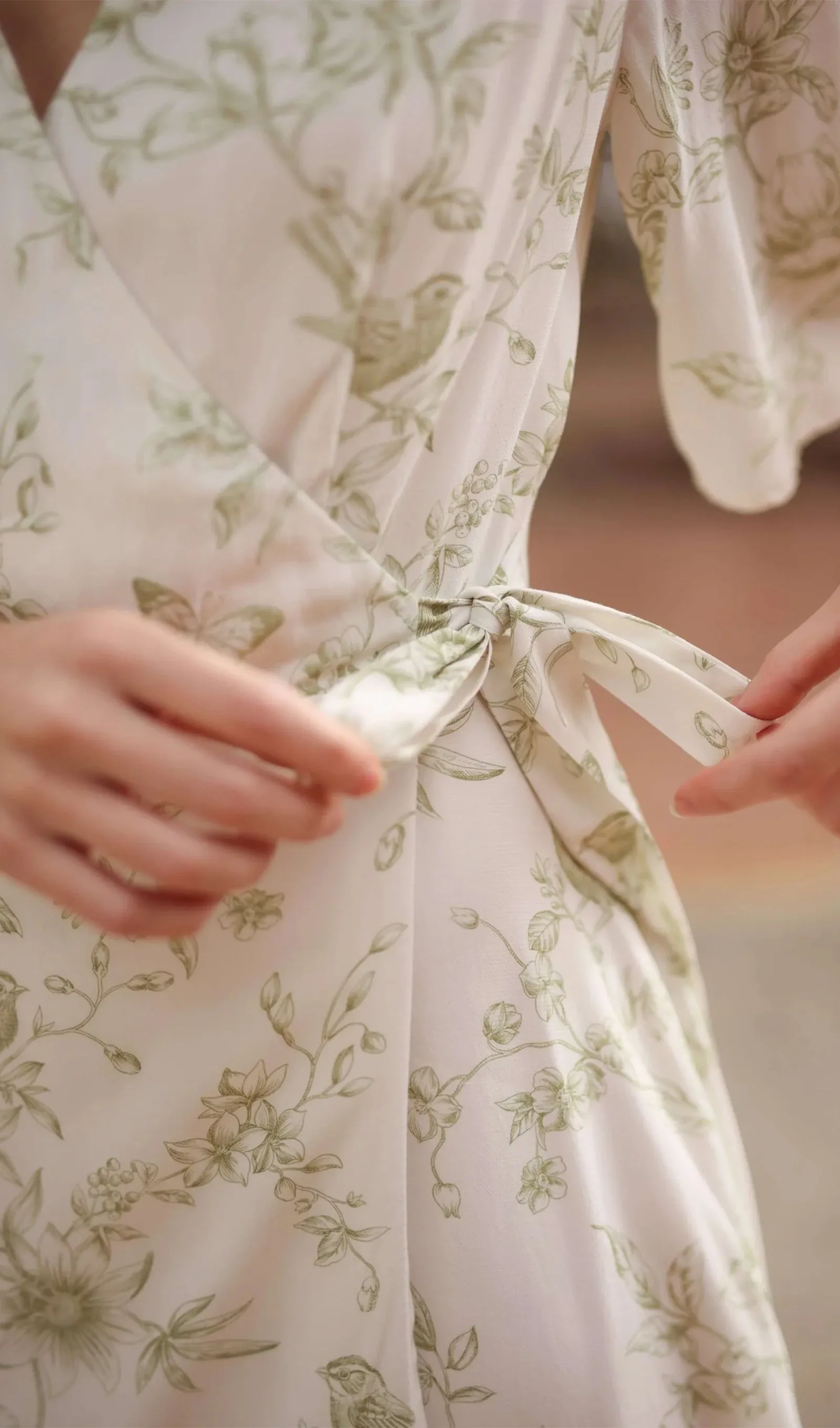 Flora Wrap Midi Dress
