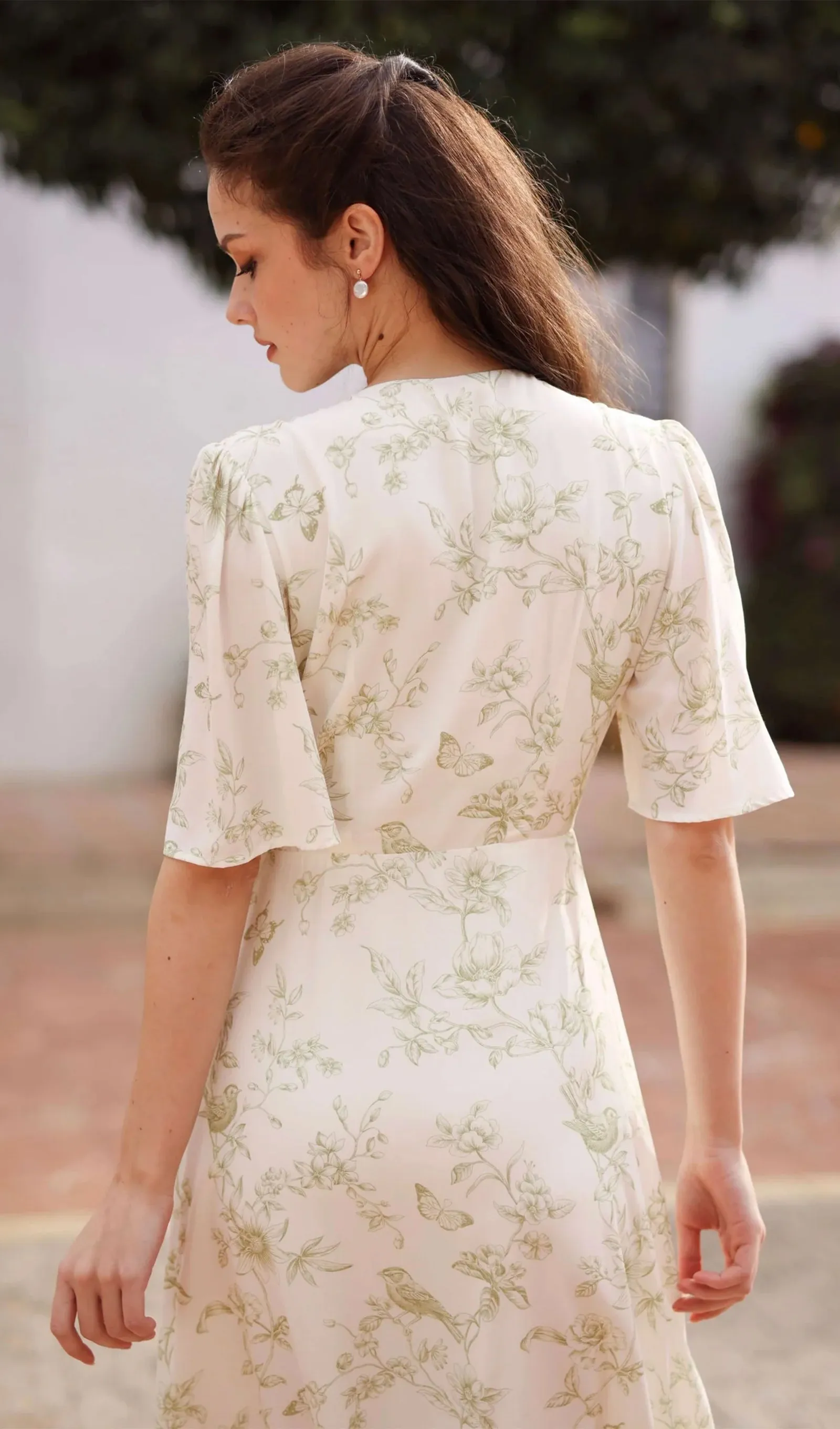 Flora Wrap Midi Dress
