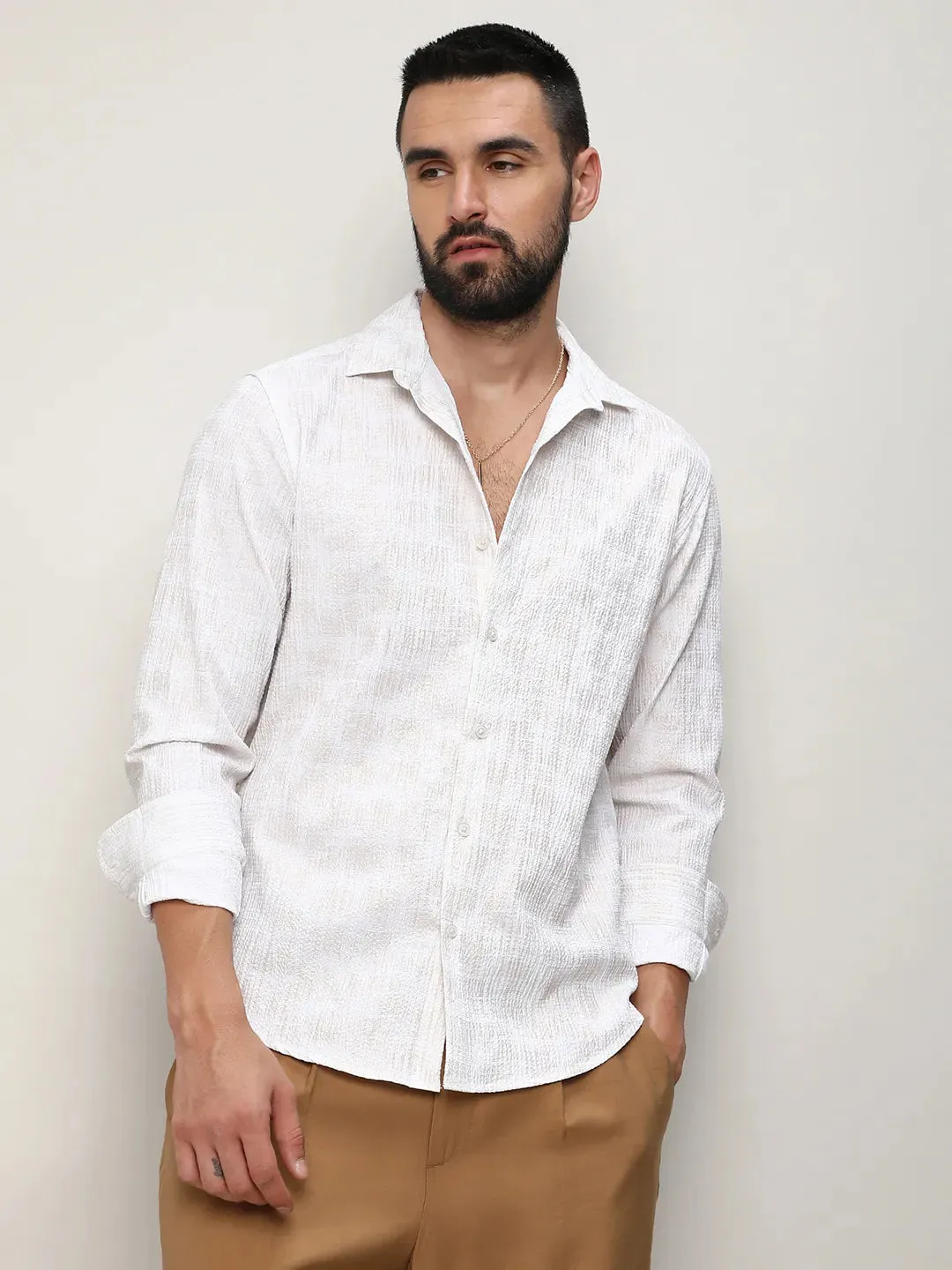 Foil-Creased Shirt