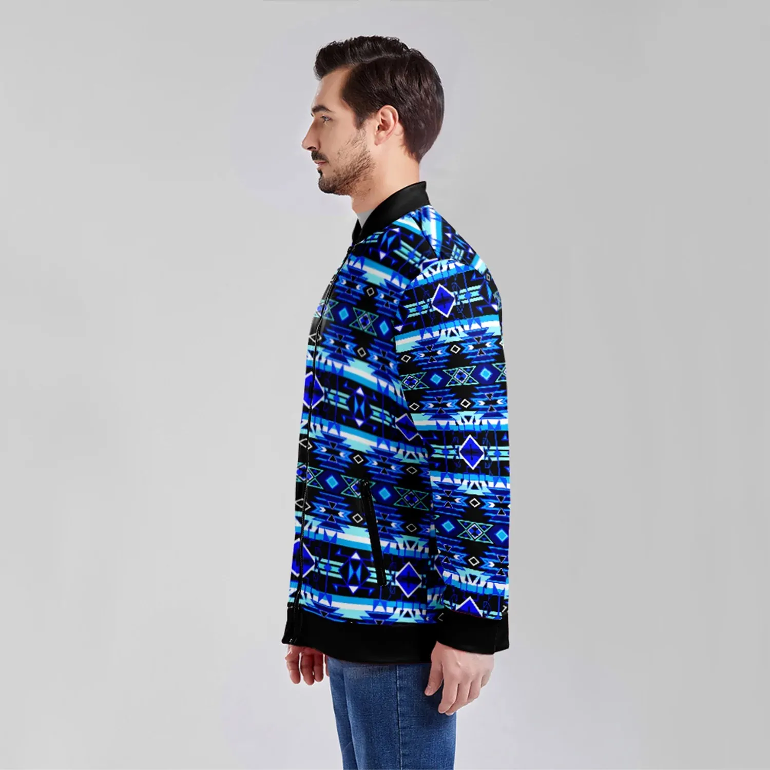 Force of Nature Winter Night Zippered Collared Lightweight Jacket