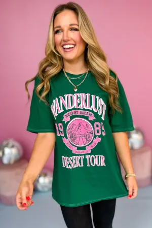 Forest Green Wanderlust Desert Graphic Tee