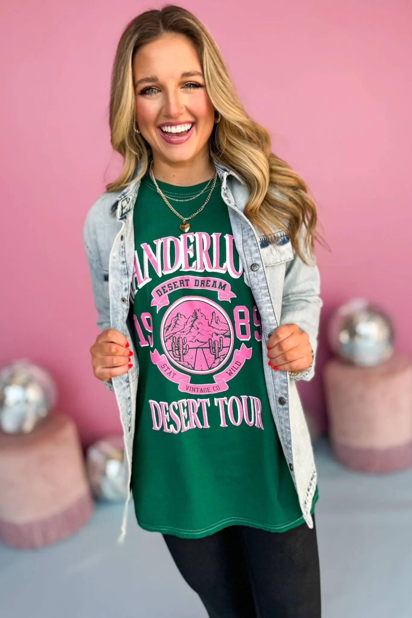 Forest Green Wanderlust Desert Graphic Tee