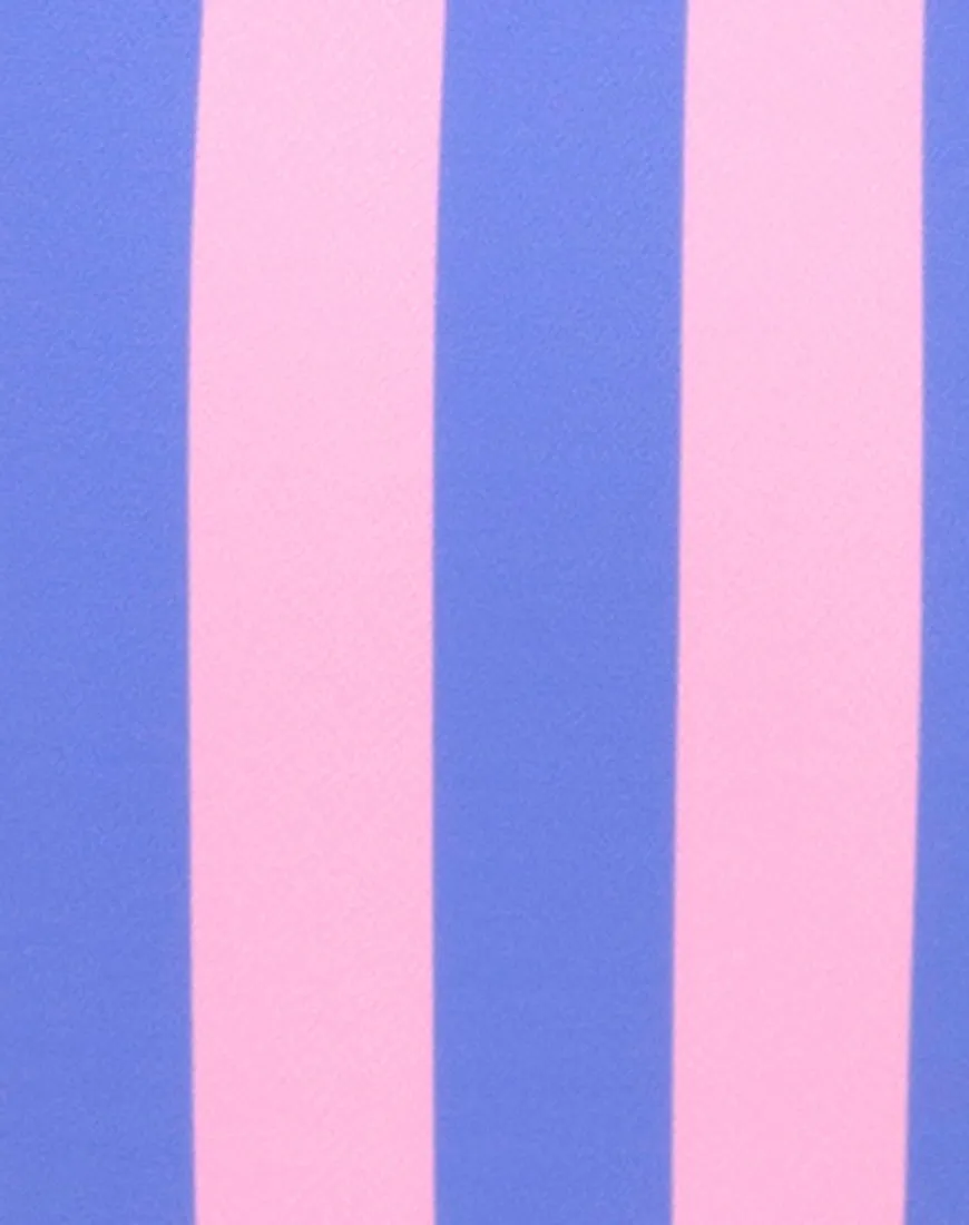 Goddess Swimsuit in Fairground Stripe
