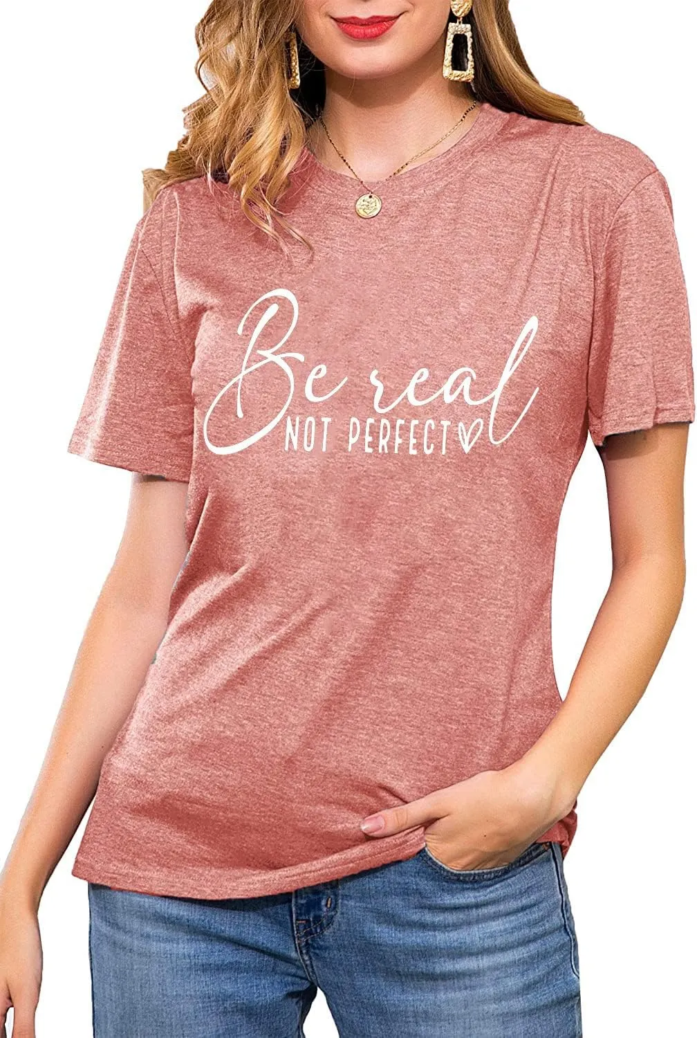 Graphic Tees for Women Be A Nice Human Letter Print Shirts Cute Love Heart Graphic Funny Summer Casual Short Sleeve Tops