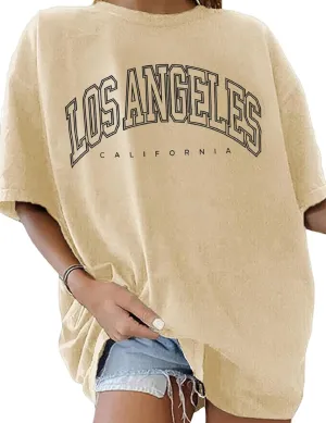Graphic Tees for Women Casual Loose Fit Womens Tops Oversized Crew Neck T Shirts Summer Trendy Short Sleeve T-Shirt