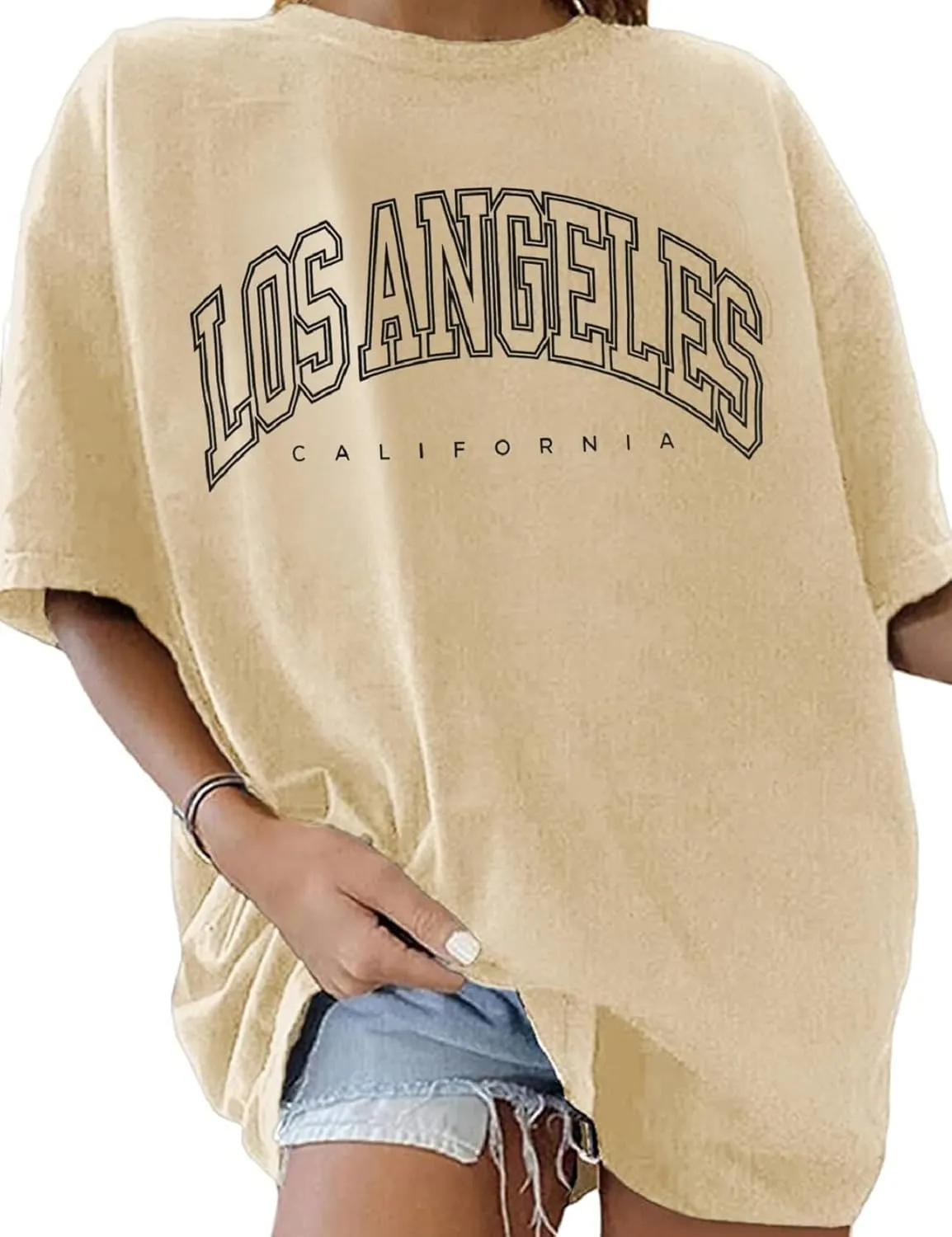 Graphic Tees for Women Casual Loose Fit Womens Tops Oversized Crew Neck T Shirts Summer Trendy Short Sleeve T-Shirt
