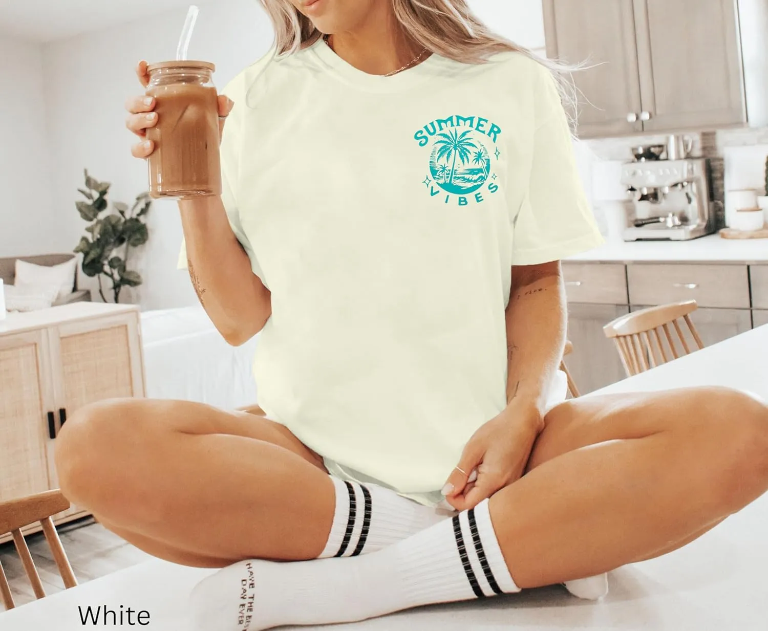 Graphic Tees Women Oversized T-Shirts: Summer Hawaiian Beach Tops Shirts Hawaii Tropical Beachy Short Sleeve Outfit