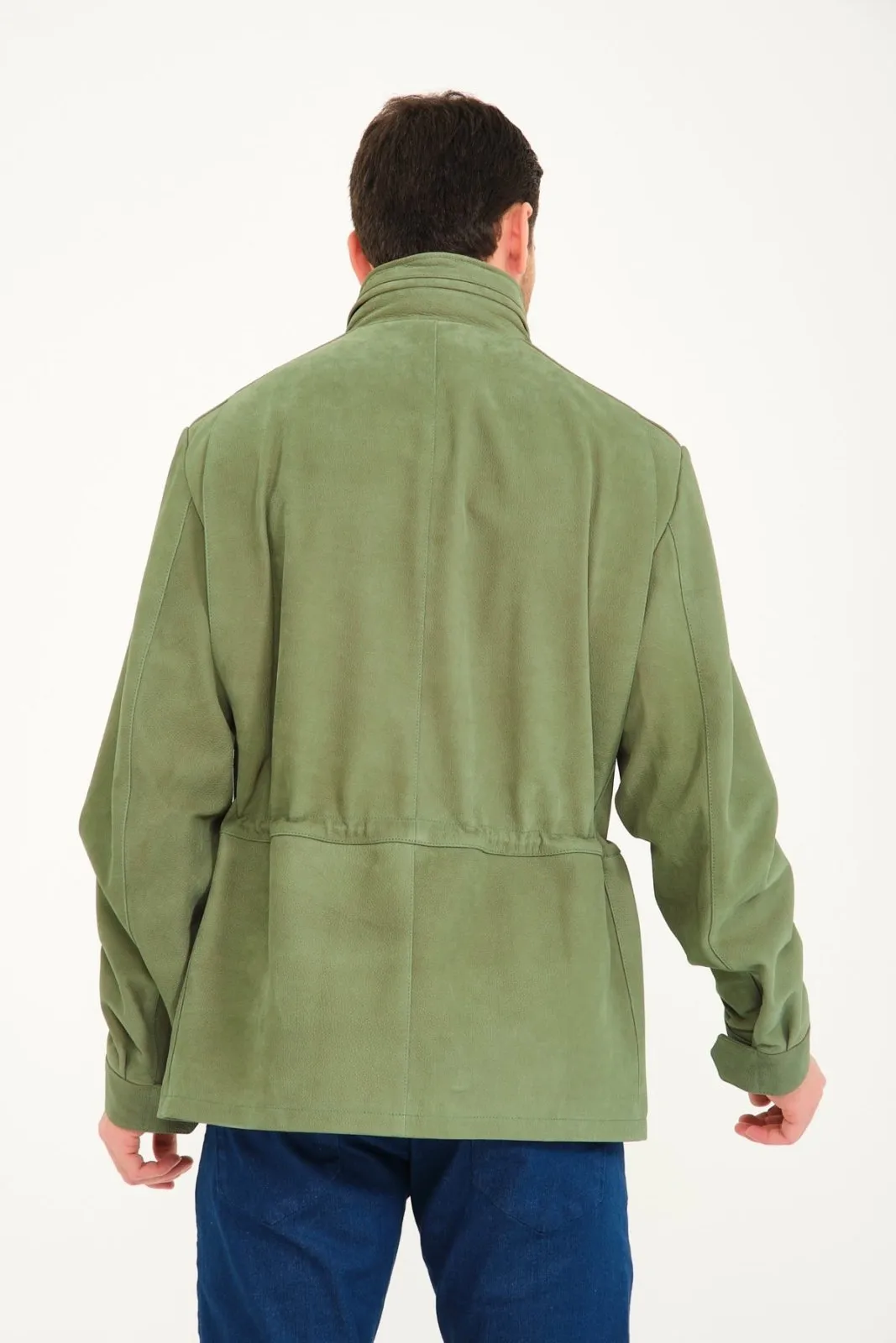 Green Suede Leather Jacket