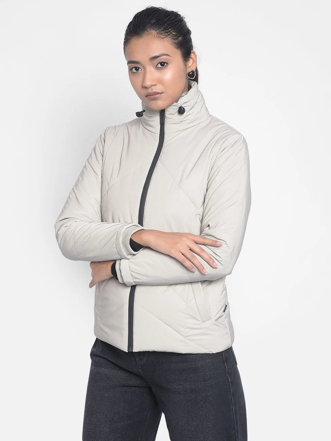 Grey Puffer Jackets