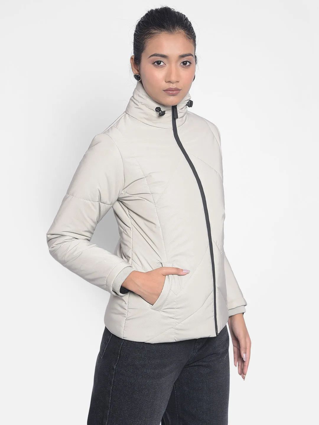 Grey Puffer Jackets