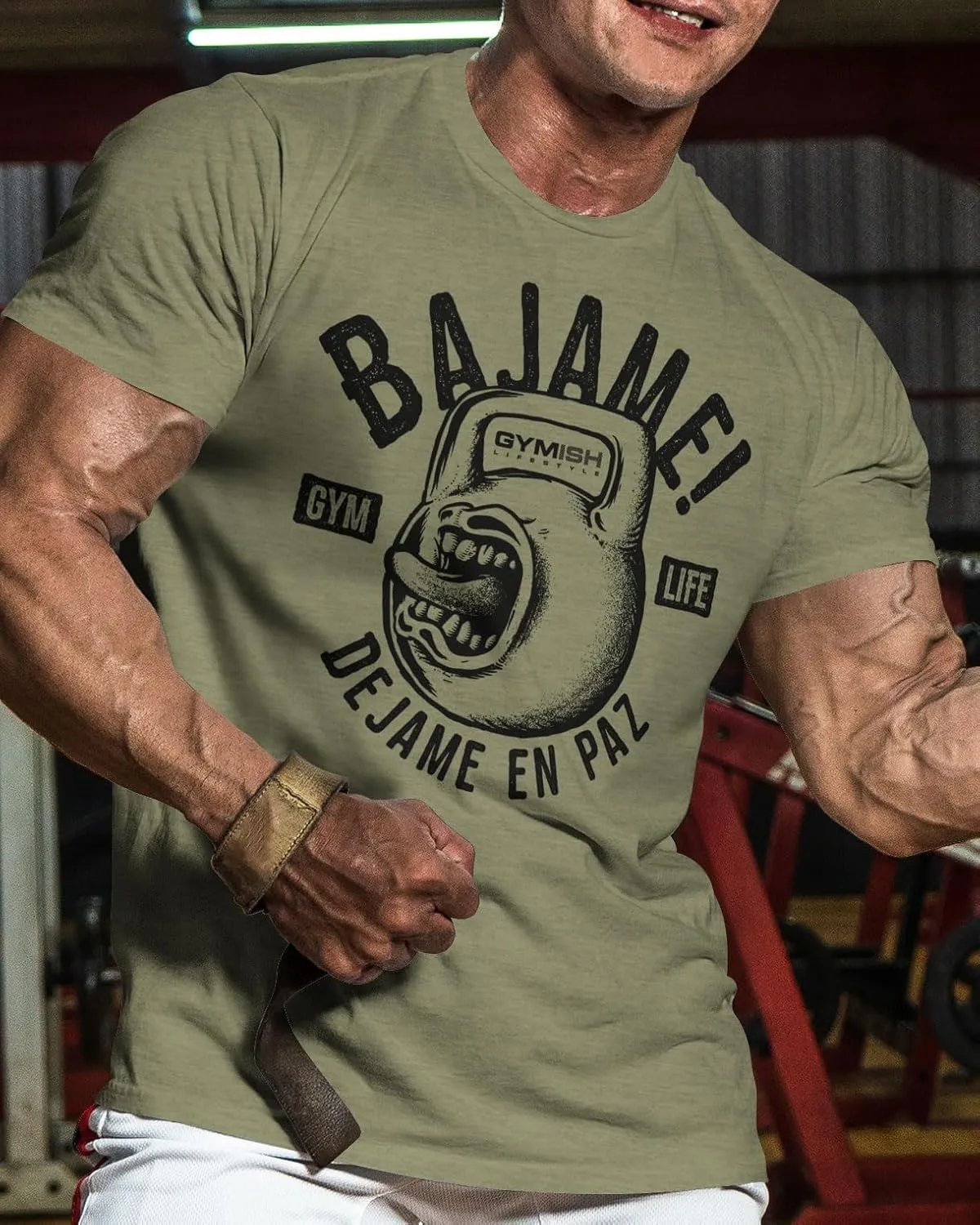 Gymish Spanish Adicto a entrenar Motivational Gift T-Shirt Workout Men's Shirt