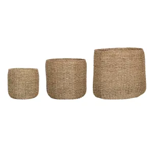 Hand-Woven Seagrass Basket