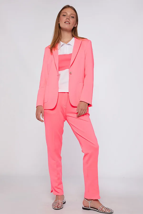 HARLOW FLUOR PINK KNIT JACKET