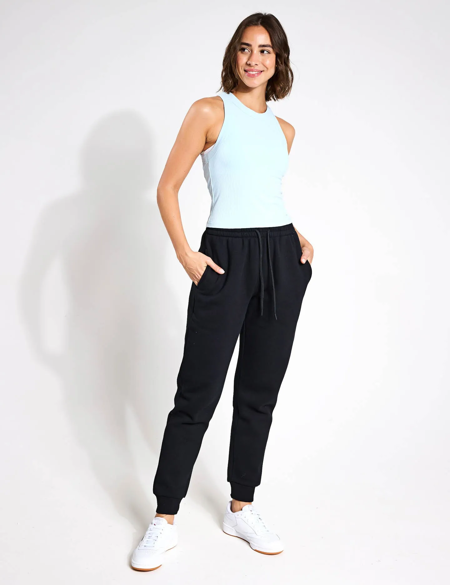 Harmony Ribbed Tank - Light Blue
