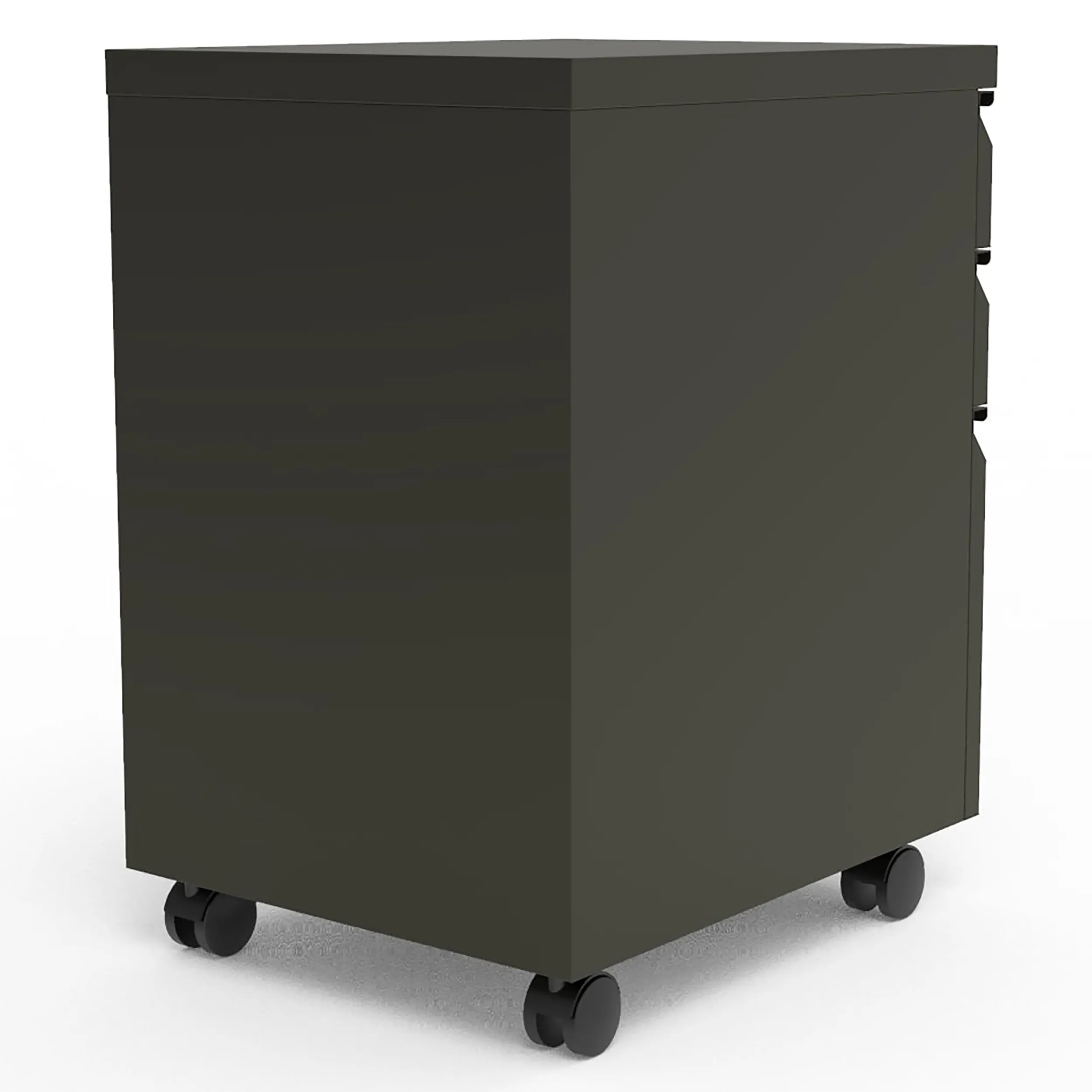 Harvey Rustic Oak Computer Desk & Gunmetal File Pedestal Office Set
