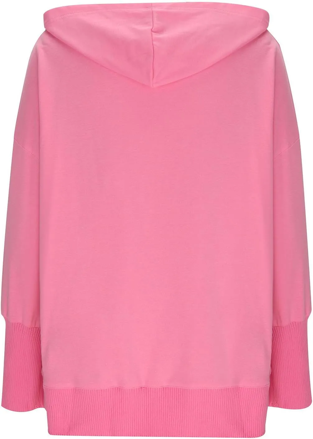 HGps8w Women's Half Button Oversized Hoodies, Casual Long Sleeve Loose Pullover Hooded Sweatshirt Trendy Tunic Blouses