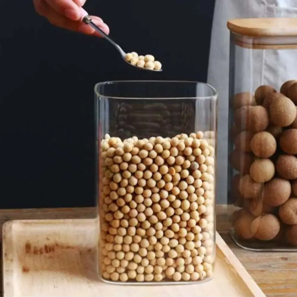 High Borosilicate Glass Sealed Can – EcoNest Kitchen Storage Jars