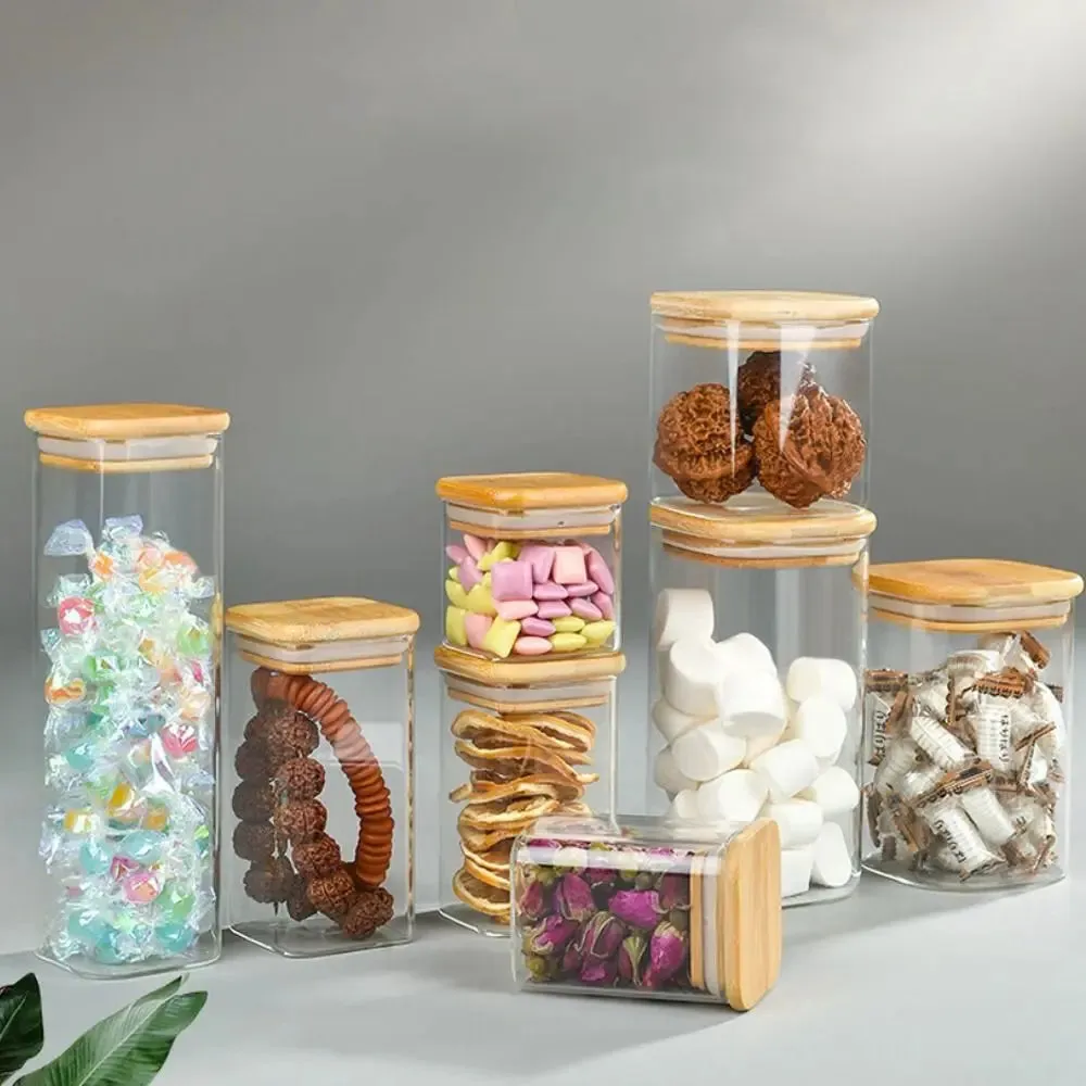 High Borosilicate Glass Sealed Can – EcoNest Kitchen Storage Jars