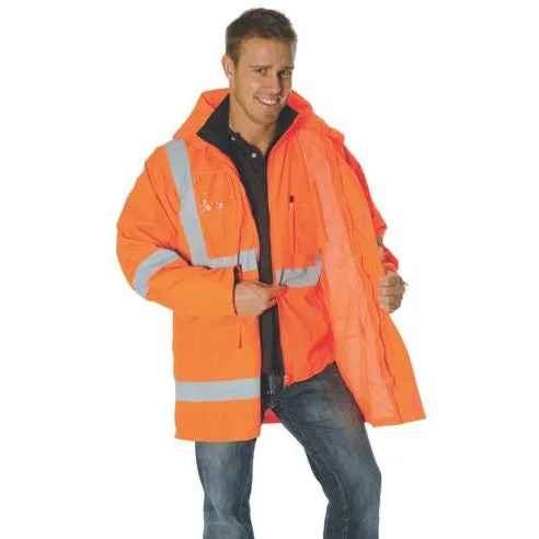 HiVis Cross Back D/N “2 in 1” Rain Jacket 3995
