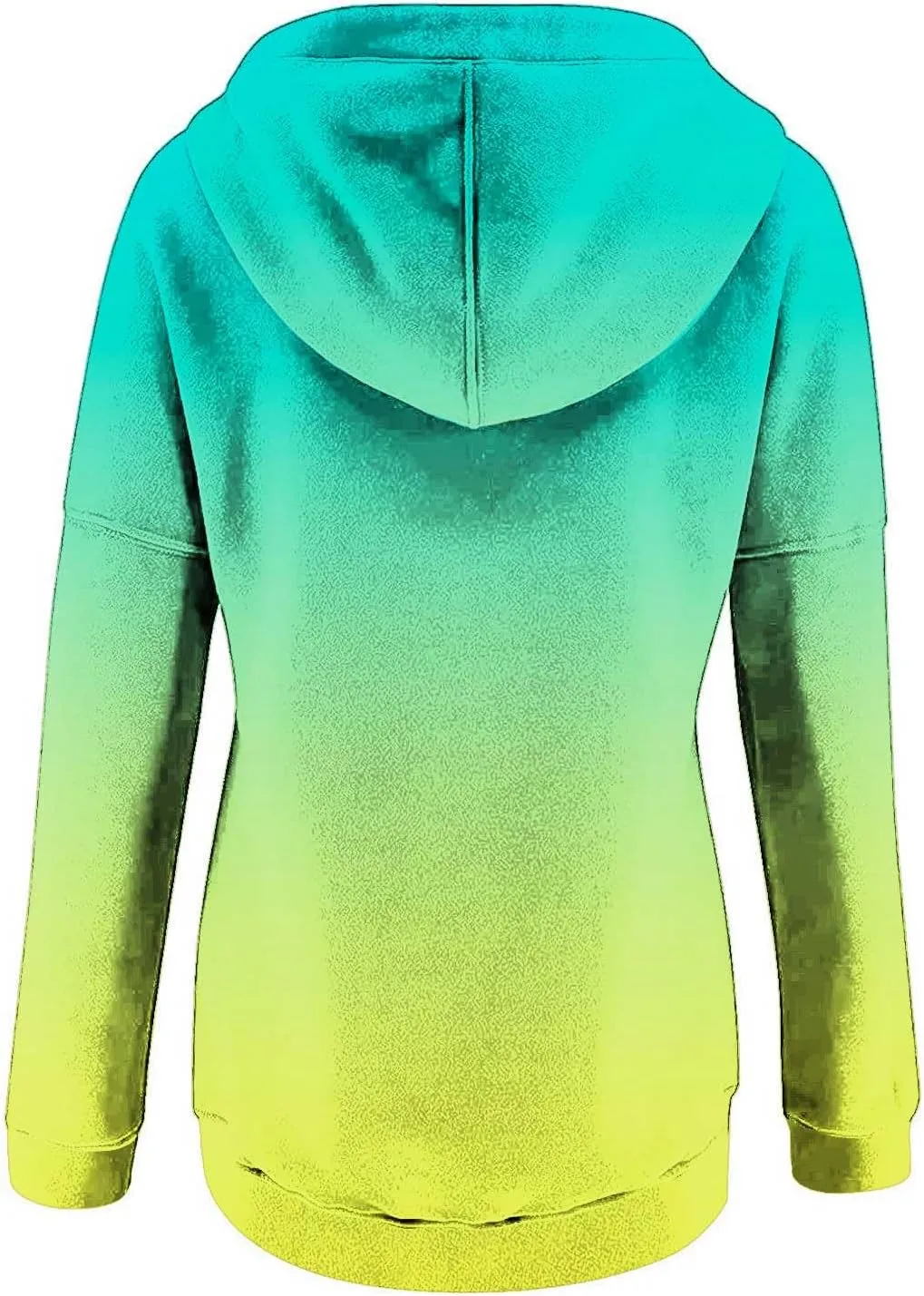 hlysgo Womens Fall Fashion 2024 Hoodies Casual Oversized Sweatshirt Long Sleeve 1/4 Button Up Pullover Gradient Hoodie