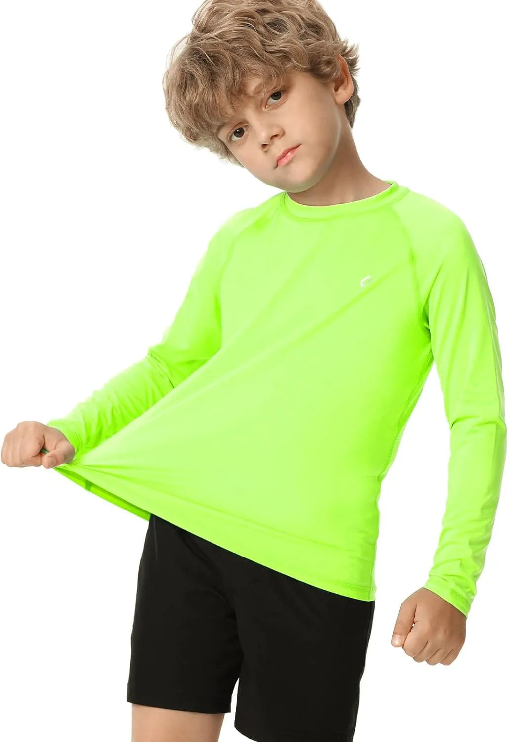 HODOSPORTS Boys UPF 50  Rash Guard Swim Shirts Long Sleeve Quick Dry UV Protection Sun T-Shirts