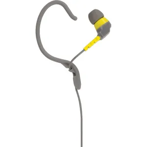 HPS200GYY Noise Isolation Earbuds w/ Earhooks, Gray/Yellow