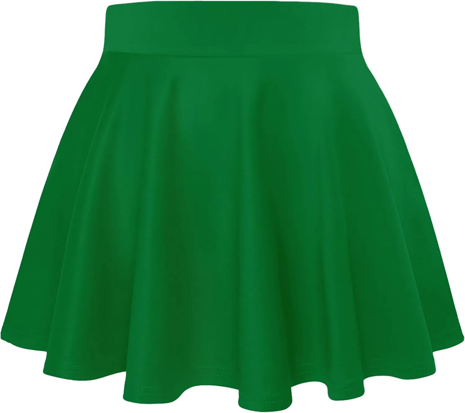 Hybrid & Company Womens Stretch Super Short Flared Casual Nylon Ponte Mini Skate Skirt