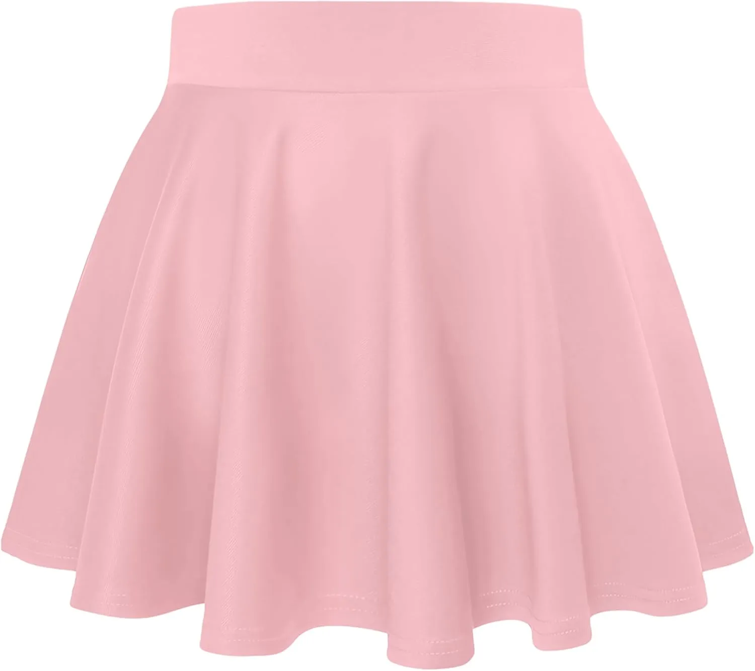 Hybrid & Company Womens Stretch Super Short Flared Casual Nylon Ponte Mini Skate Skirt