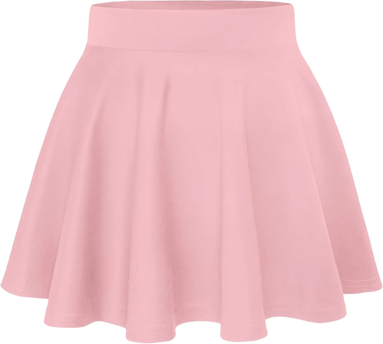 Hybrid & Company Womens Stretch Super Short Flared Casual Nylon Ponte Mini Skate Skirt