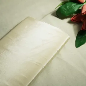 Ivory Solid Natural Crepe Fabric GT-24473